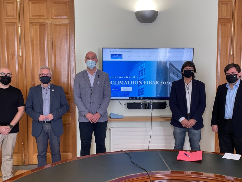 Imagen de la presentación del Climathon de Eibar 2021.