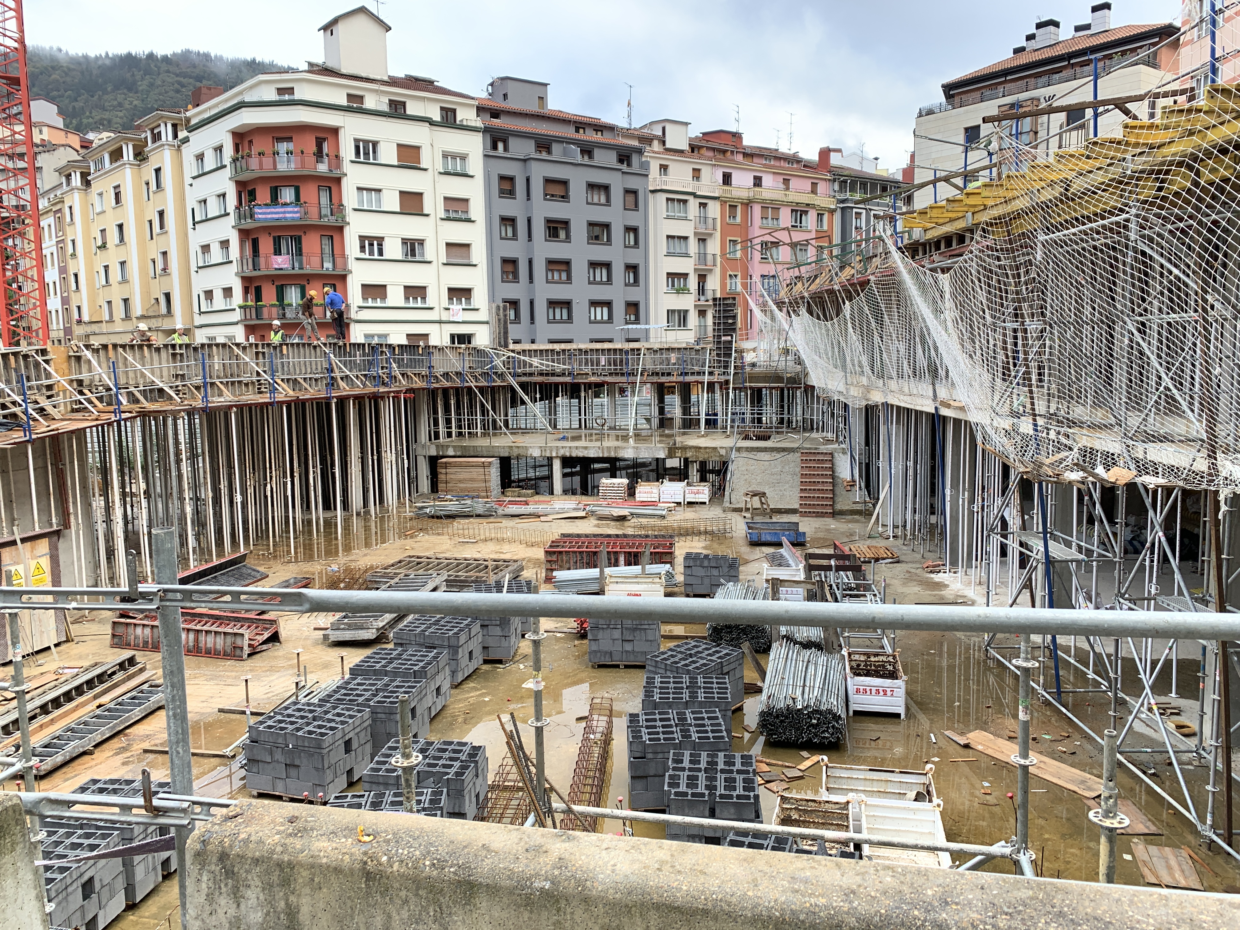 La construcción del espacio multiusos de Errebal Plazia estará finalizada, previsiblemente, en noviembre del próximo año 2020