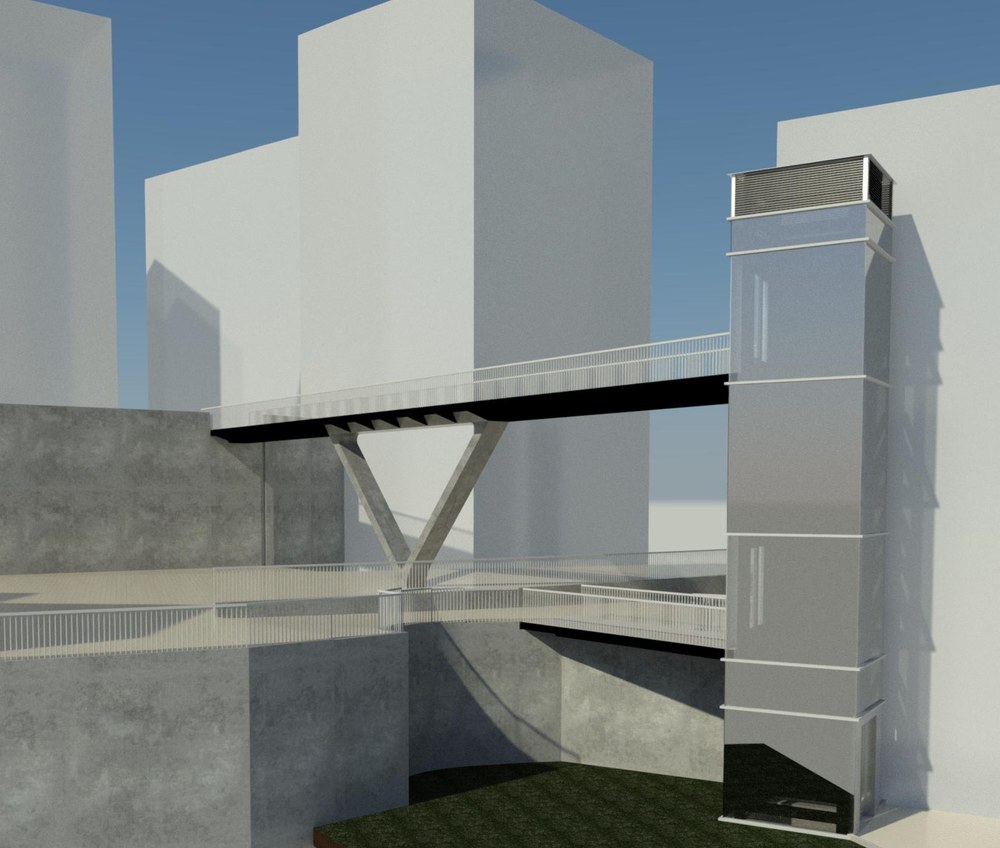 La construcción del segundo ascensor entre Ubitxa y San Cristóbal sale a licitación en 946.000 euros El primer ascensor está ya en fase de ejecucción.