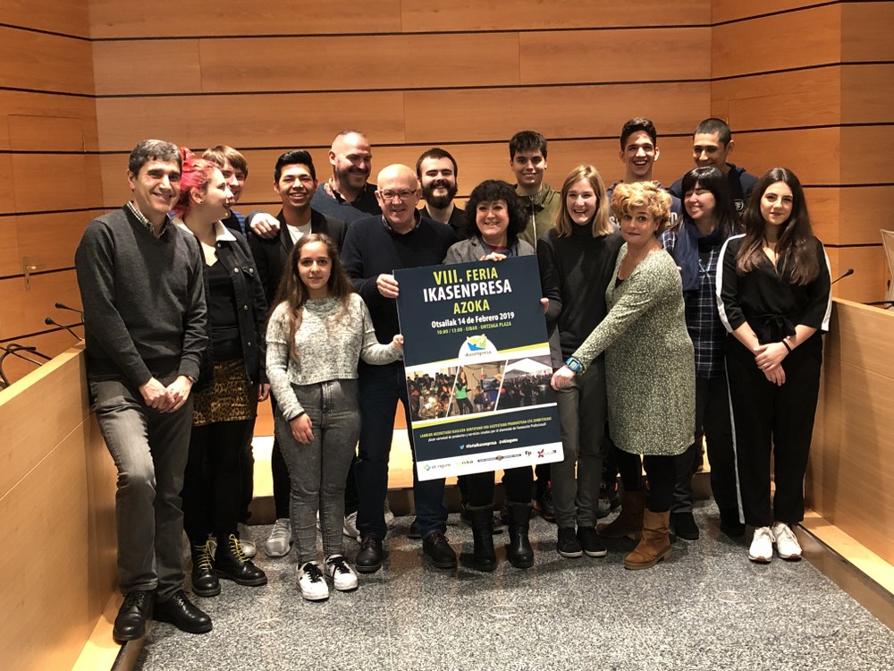 La VIII Feria Ikasenpresa reunirá el 14 de febrero en Eibar a 2.000 estudiantes de centros de FP de Euskadi