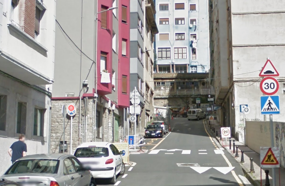 Las obras del entorno de Pagaegi avanzan a buen ritmo Imagen de archivo de la calle Pagaegi.