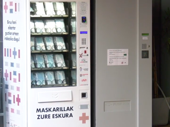 Máquina de vending, ubicada en el polideportivo Orbea.