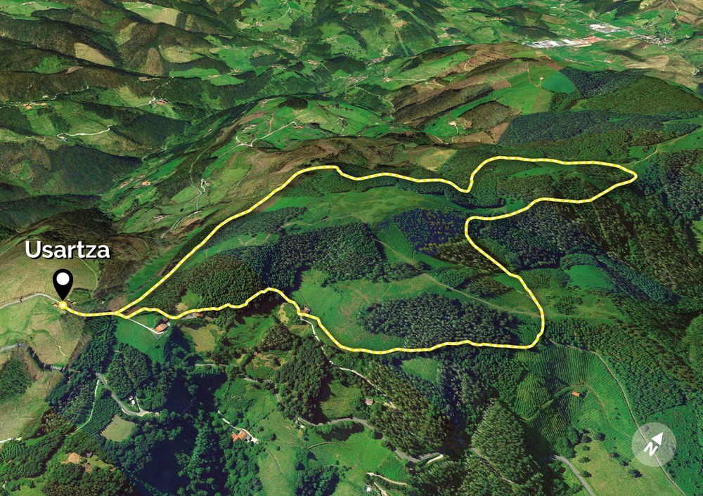 Organizada una ruta guiada de conocimiento del patrimonio natural de Eibar en el entorno de Usartza-Kalamua, el próximo 5 de junio Imagen de archivo.