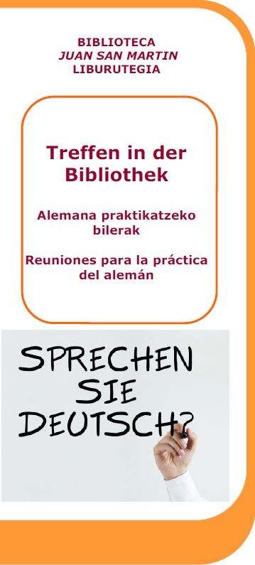 Treffen in der Bibliothek: reuniones para practicar alemán en la Biblioteca