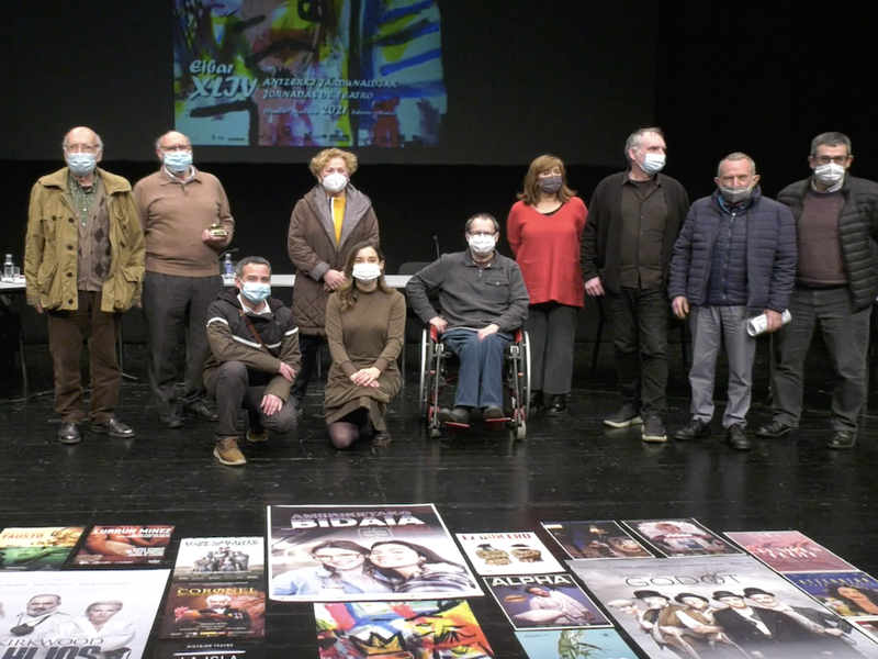 Charla apertura XLIV Jornadas de teatro de Eibar El teatro Coliseo acogió el pasado martes la conferencia inaugural de las Jornadas de teatro de Eibar.