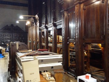 El Museo de la Industria Armera de Eibar ha inaugurado una exposición centrada en el trabajo de restauración del órgano de la iglesia de San Andrés.