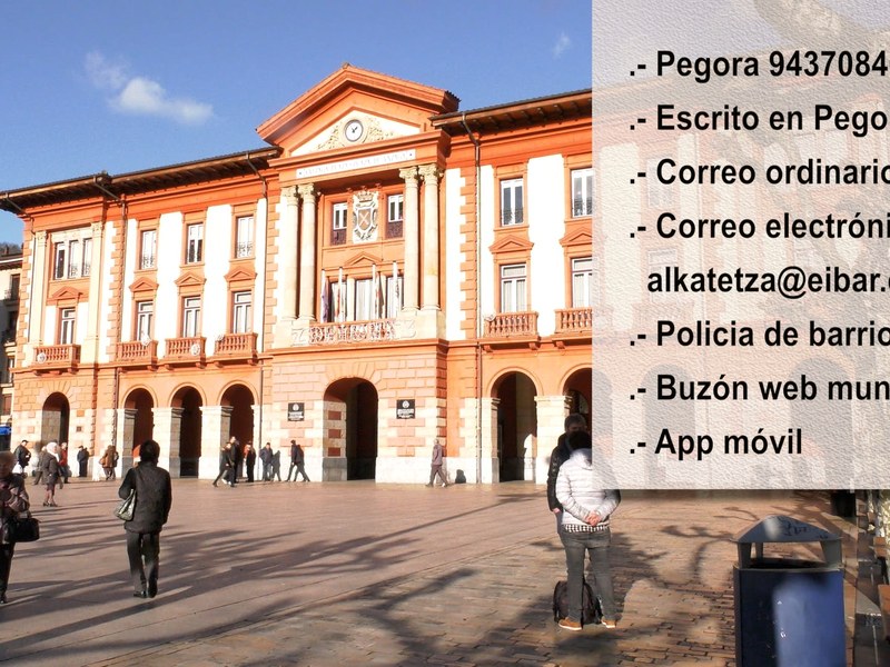 Debido a la situación de la pandemia, el Ayuntamiento de Eibar no celebrará este año las habituales reuniones de barrio de forma presencial