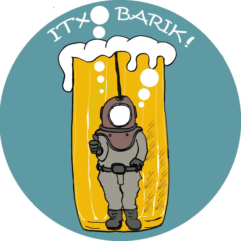 Alkohol gehiegi ez edateko umore kutsua daukan pegatina