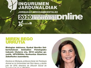 Miren Bego Urrutia, biologian doktorea (UPV-EHU).