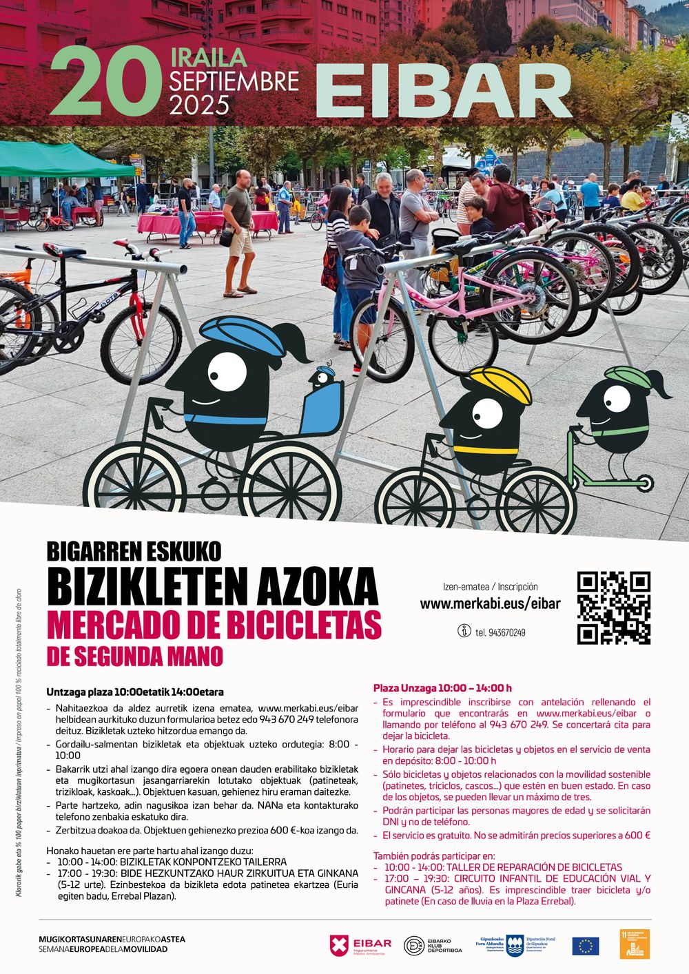 Bizikleten bigarren eskuko azokan izena emateko epea irekita dago irudia