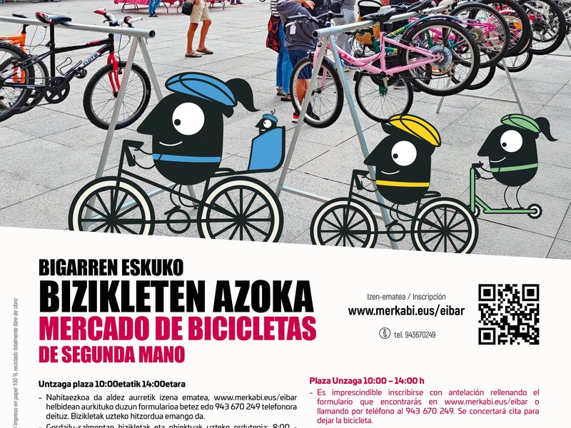 Bizikleten bigarren eskuko azokan izena emateko epea irekita dago