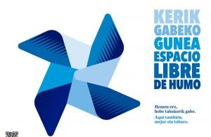 Eibarko Udalak bat egin du Kerik Gabeko Herriekin eta panelak jarri ditu hiriko hainbat tokitan eibartarrak tabakismoaren aurka sentsibilizatzeko kerik gabeko herriak