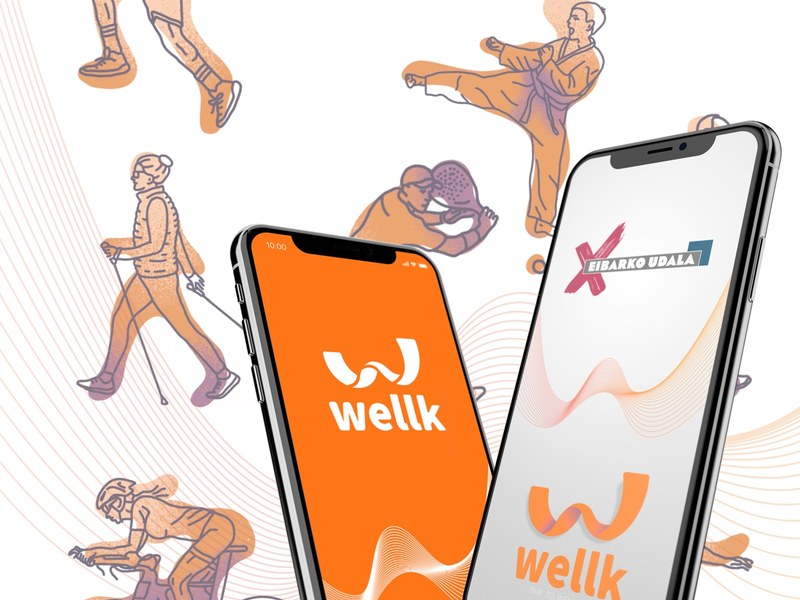 Eskuragarri dago 'Wellk" mugikorrerako aplikazio berria App Store eta Google Play Store-n.
