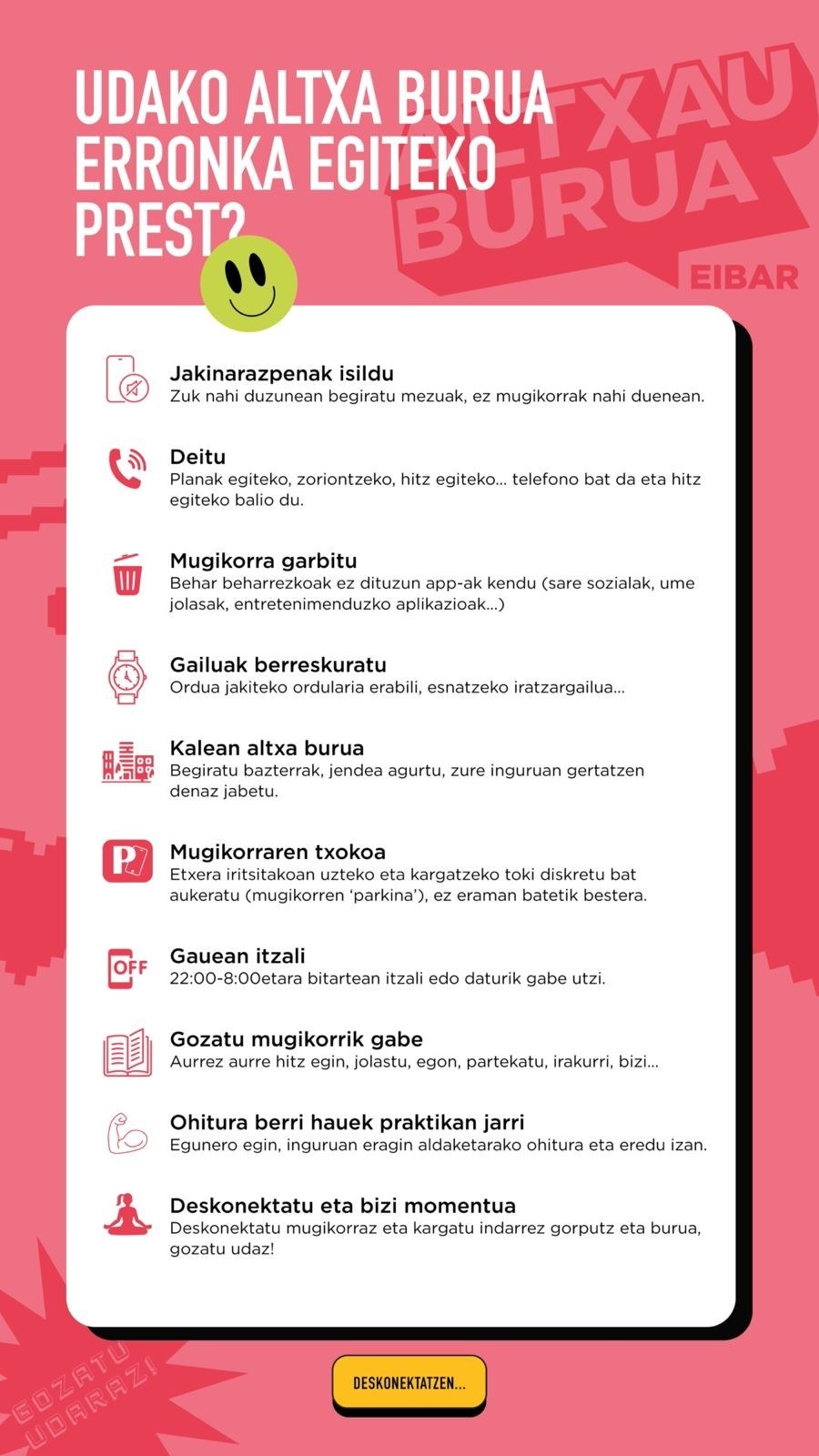 “Altxau burua Eibar” Eibarko guraso-taldeak bultzatutako “Guria erabili zeinke” ekimenak martxa onean jarraitzen du Kartela.