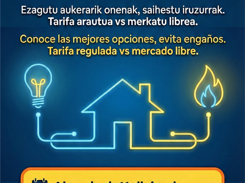 Argi- eta gas-horniduraren inguruko hitzaldia eskainiko da Portalean, abenduaren 11n