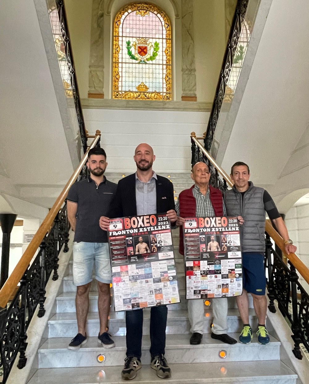 Astelena frontoiak boxeo gauaren 25. edizioa hartuko du ostiral honetan Boxeo gauaren 25. edizioaren aurkezpenaren irudia.