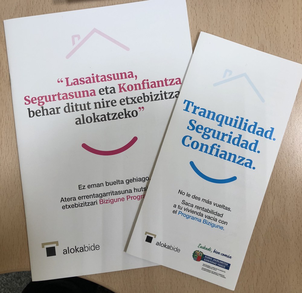 Bizigune, Etxebizitza Hutsen Programa aurkeztu da
