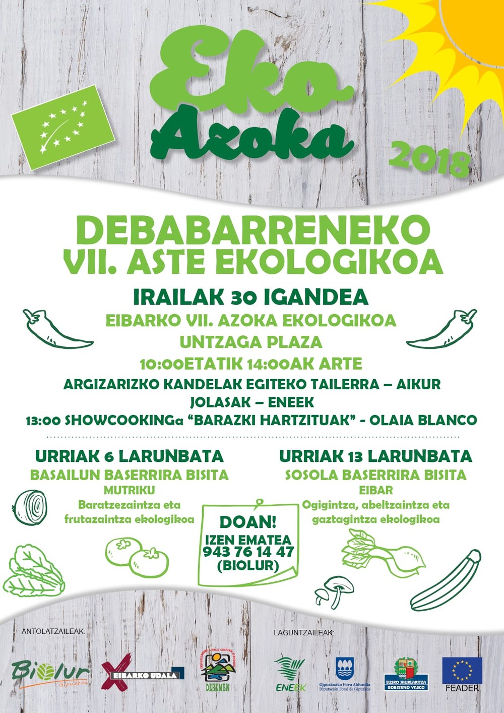 Debabarreneko VII. Aste Ekologikoa izango da irailaren 30etik urriaren 13ra bitartean