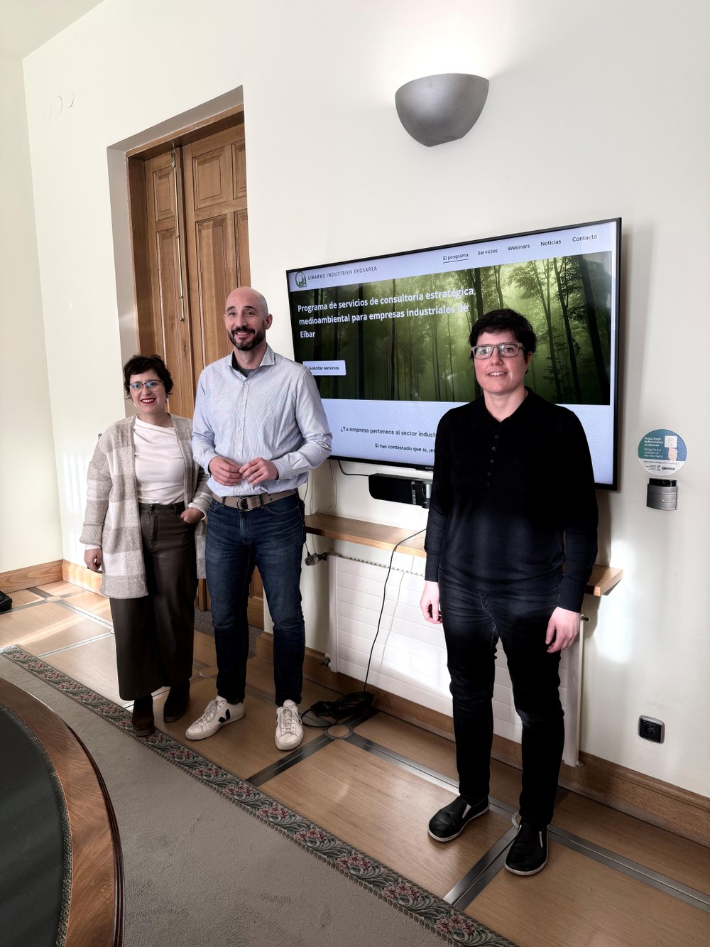 ‘Eibarko Industrien Ekosarea’  programaren edizio berriaren aurkezpena Eibarko udaletxean.