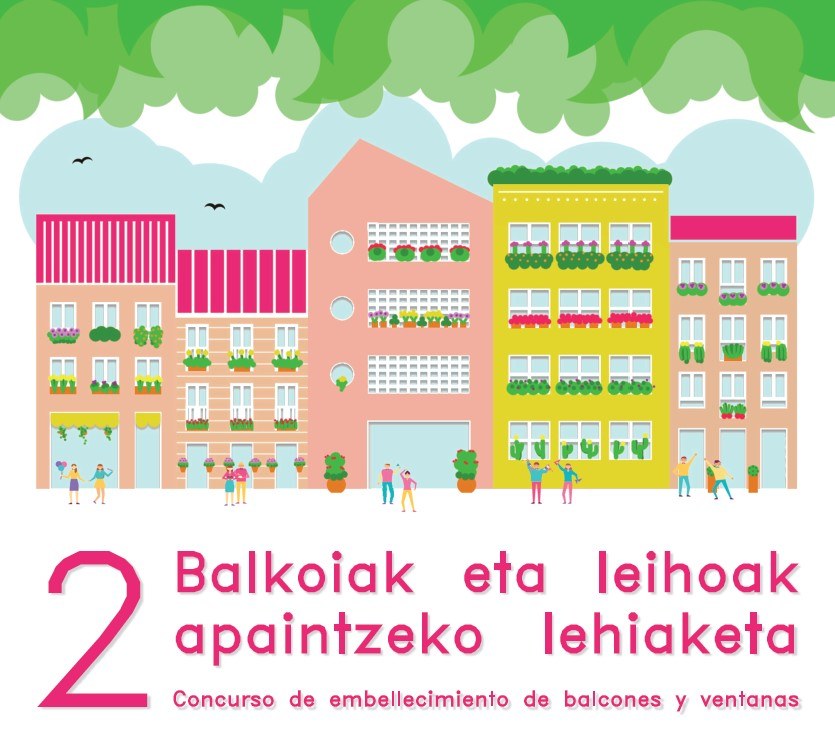 Eibarko Udalak 400 lore banatuko ditu, bigarren urtez jarraian, balkoiak eta leihoak apaintzeko lehiaketaren deialdia egiteko