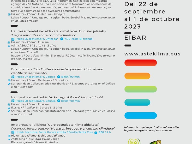 Asteklima 2023ko kartela.