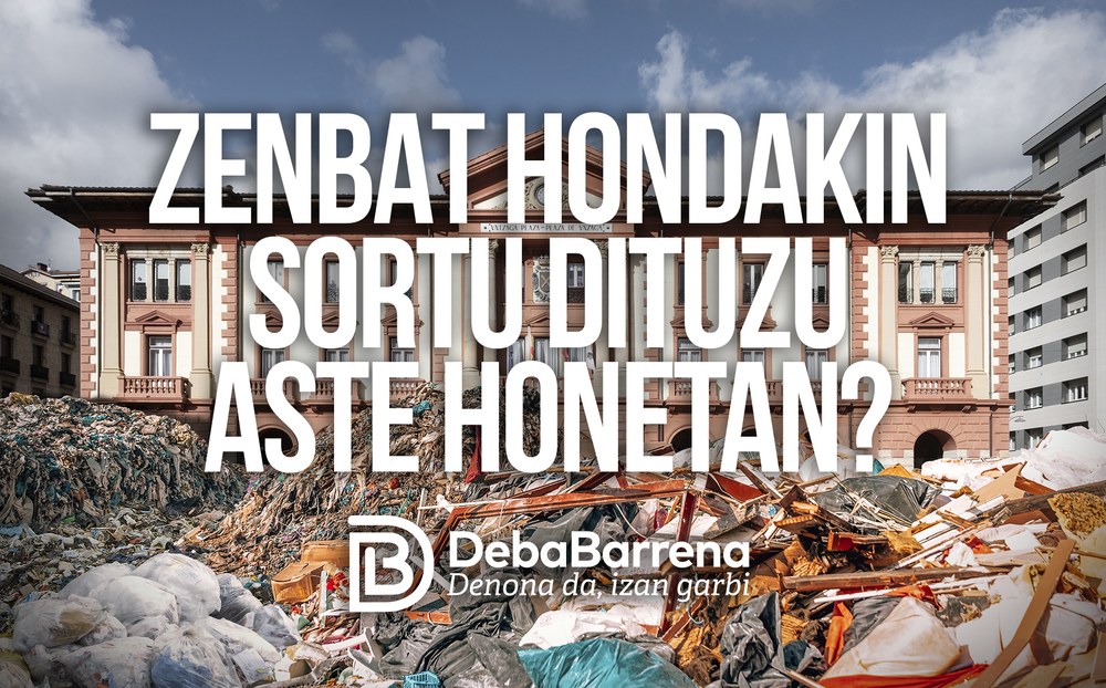 Eskualdean sortzen den hondakin kopuru kezkagarriaren inguruan sentsibilizatzeko kanpaina abiarazi du Mankomunitateak Eskualdean sortzen den hondakin kopuru kezkagarriaren inguruan sentsibilizatzeko kanpaina abiarazi du Mankomunitateak.