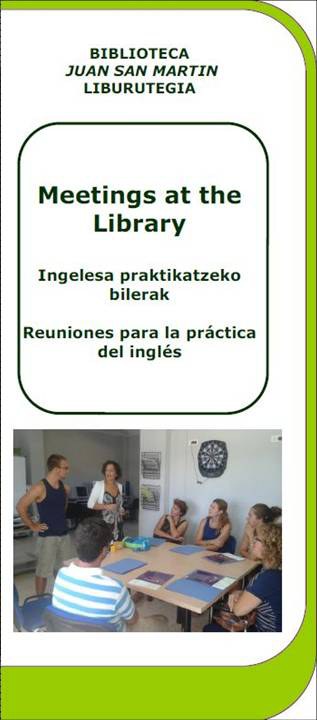 Meetings at the library: izen-ematea zabalik