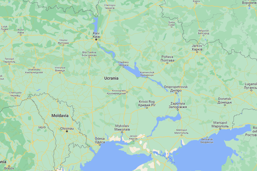 Udalak 3.000 euro bideratuko ditu Ukrainian gerrak kaltetutako herritarrei laguntzeko Ukrainiako mapa.