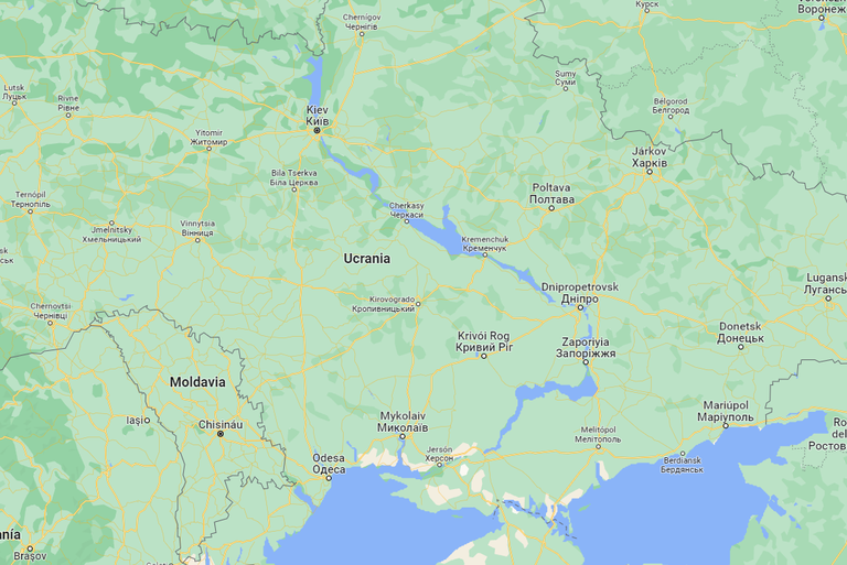 Ukrainiako mapa.