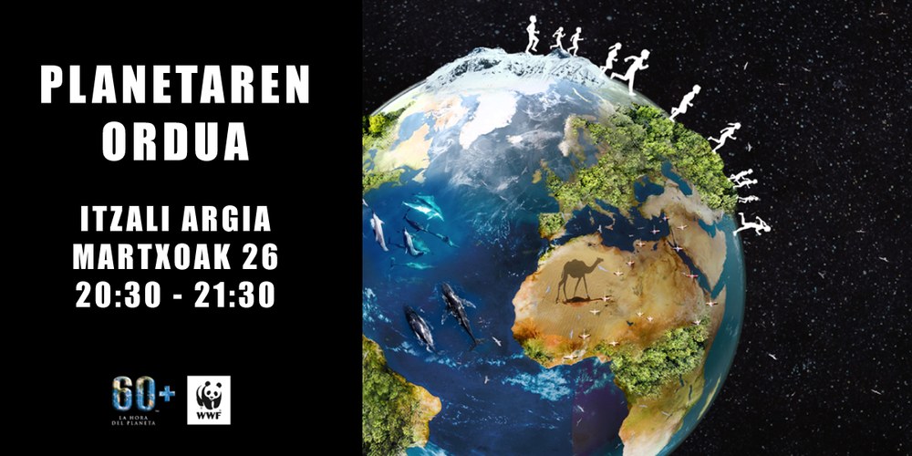 Udalak aurten ere bat egingo du 'Planetaren ordua' ekimenarekin Kartela.