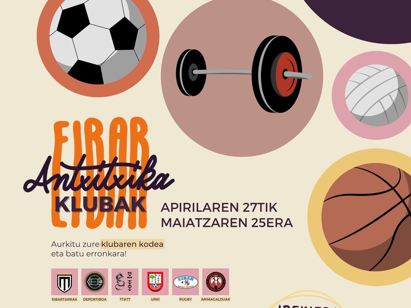'Antxitxika Eibar: Klubak' erronkaren kartela.