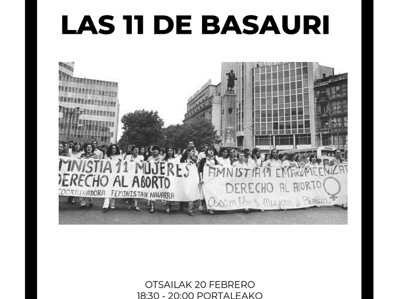 "Basauriko 11ak", Emakumeen Historiaren saio berria, Pagatxa Emakumeen Elkarteak antolatua "Basauriko 11ak", Emakumeen Historiaren saio berria, Pagatxa Emakumeen Elkarteak antolatua
