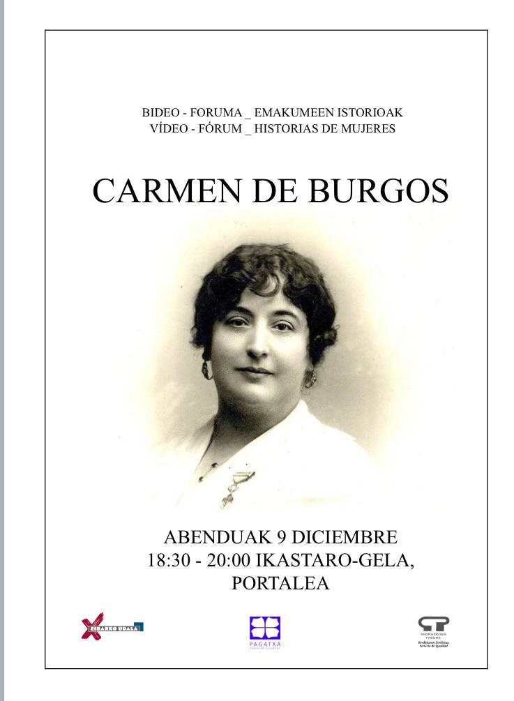 Bideo Foruma Emakumeen istorioak: Carmen de Burgos 