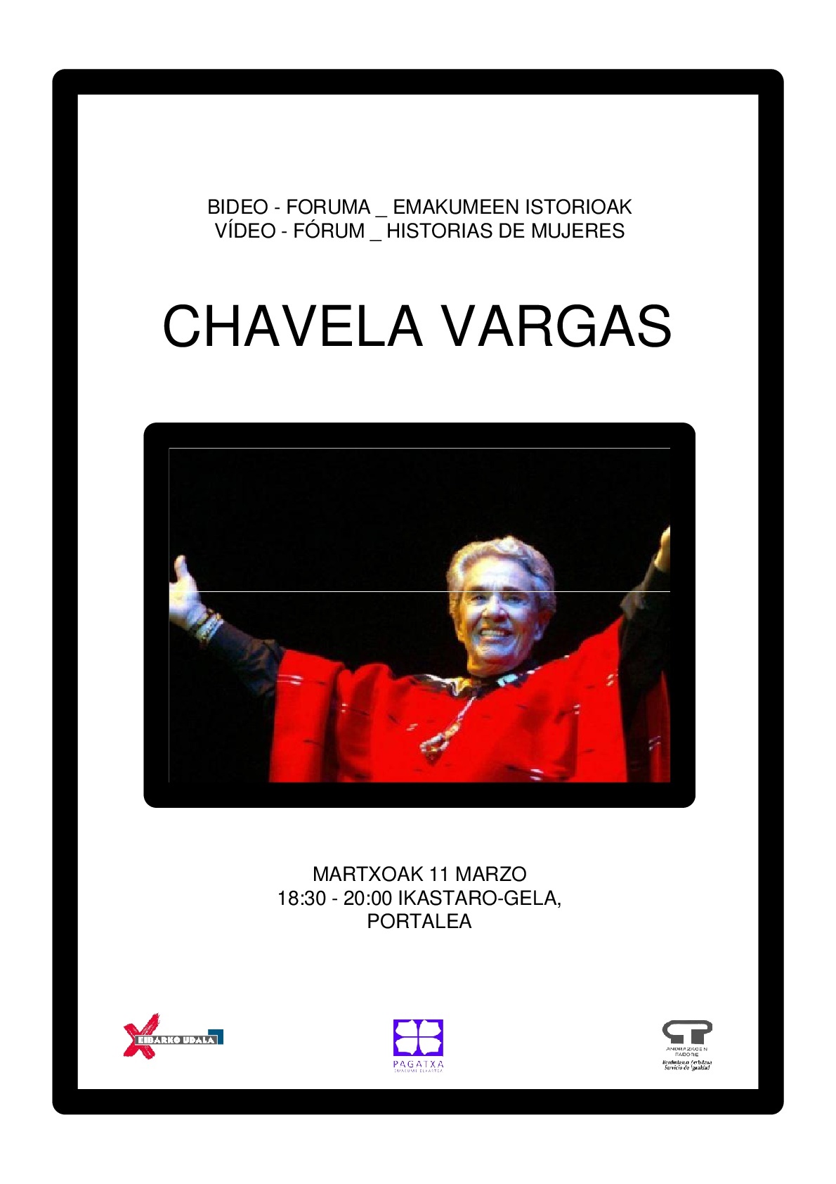 Bideo Foruma Emakumeen istorioak: Chavela Vargas
