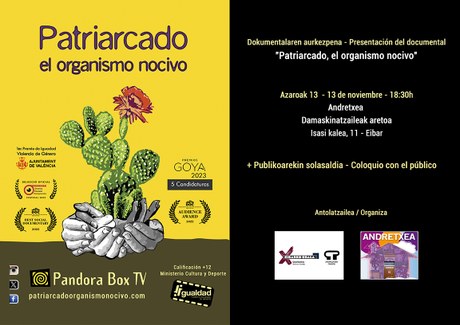 Dokumentala: Patriarcado el Organismo Nocivo