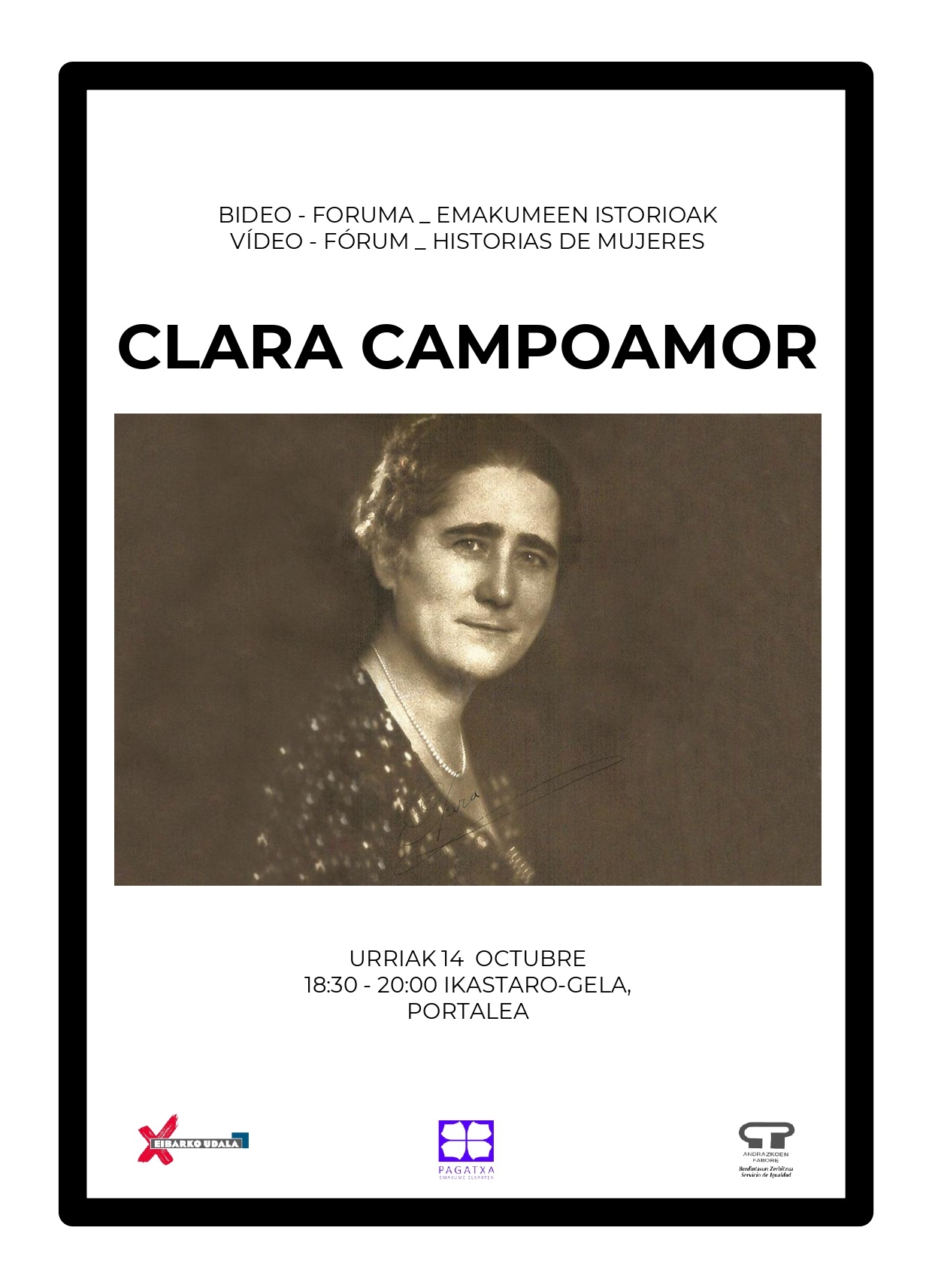 Emakumeen istorioen bideo-Foruma: Clara Campoamor