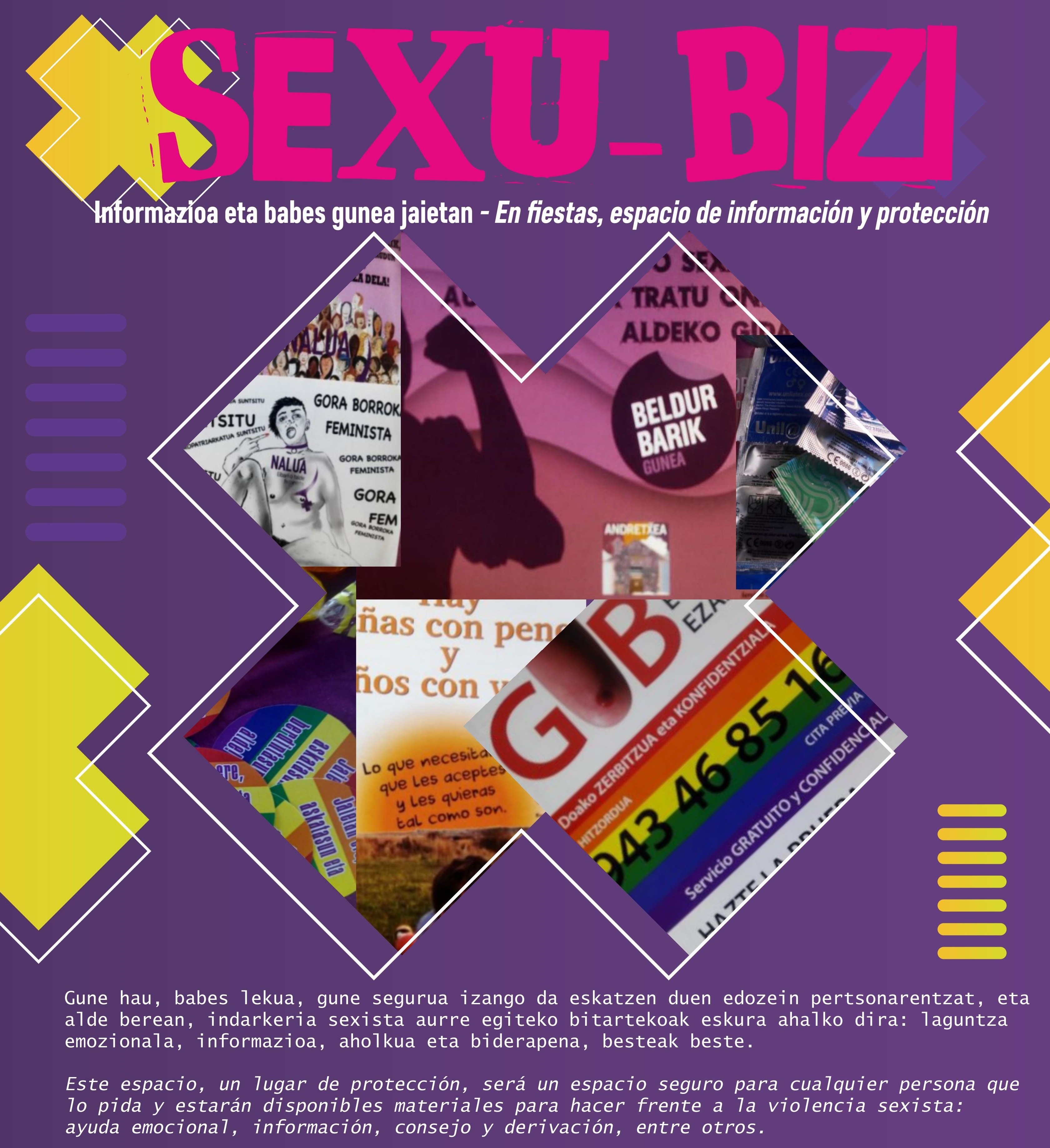 Sexu-Bizi: Informazioa eta babes gunea San Andres jaietan