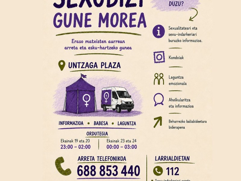 SexuBizi-Gune Morea Sanjuanetan eskuragarri izango da
