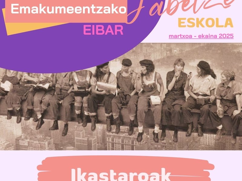 Emakumeentzako Jabetze Eskolako udaberriko ikastaro berrietan aurrematrikulatzeko epea zabalik Emakumeentzako Jabetze Eskolako udaberriko ikastaro berrietan aurrematrikulatzeko epea