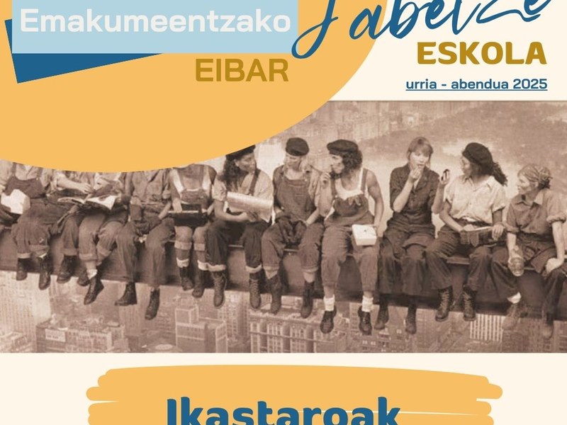 Udazkeneko Jabetze Eskolako ikastaro berrietan aurrematrikula egiteko epea zabalik Udazkeneko Jabetze Eskolako ikastaro berrietan aurrematrikula egiteko epea zabalik