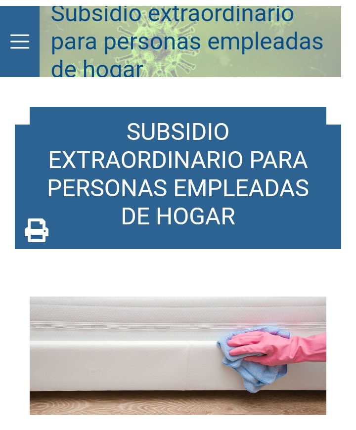 Etxeko langileentzako aparteko sorospena eskatzeko epea zabalik dago. Sorospen laguntza etxeko langileak