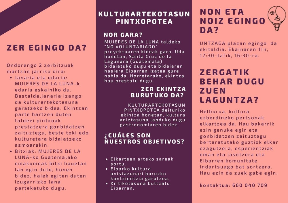 Kulturartekotasun pintxopote batean parte hartzera animatzen gaituzte Pintxo potea