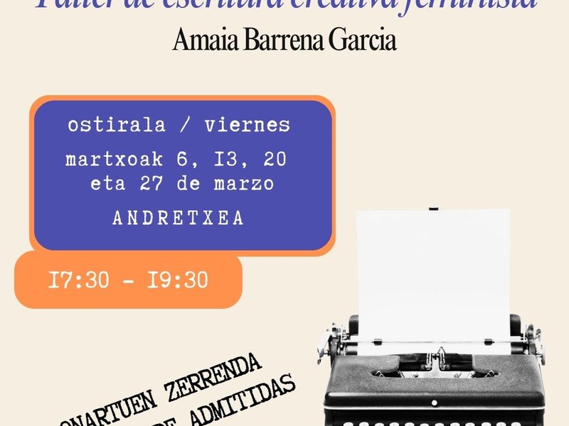 La jauría: idazketa sortzaile feministako tailerreko onartuen zerrenda argitaratu da