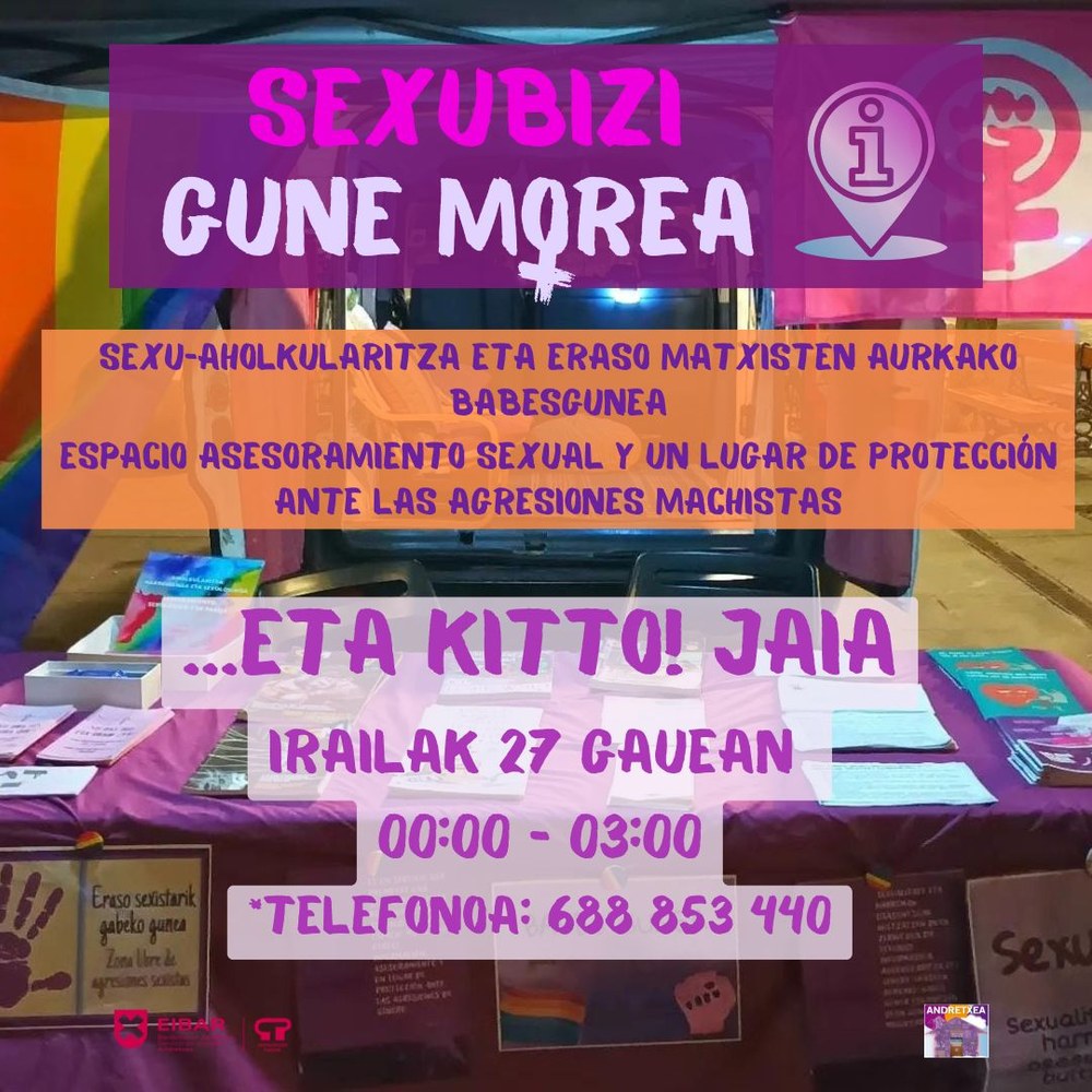 SexuBizi-Gune Morea ...Eta Kitto! jaian eskuragarri izango da SexuBizi-Gune Morea ...Eta Kitto! jaian eskuragarri izango da