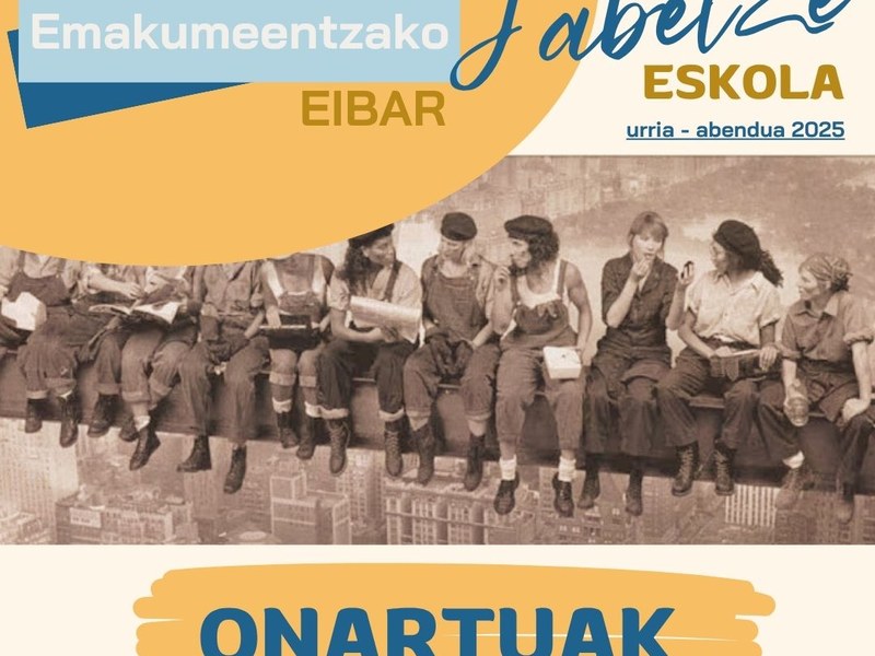 Udazkeneko Jabetze Eskolako ikastaroetan onartutakoen zerrendak argitaratu dira