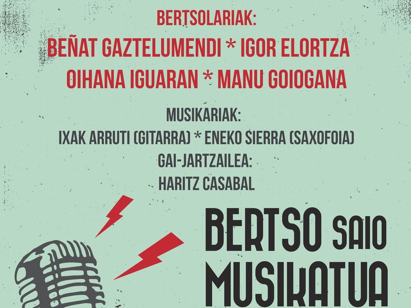 Bertso saio musikatua Eibarren