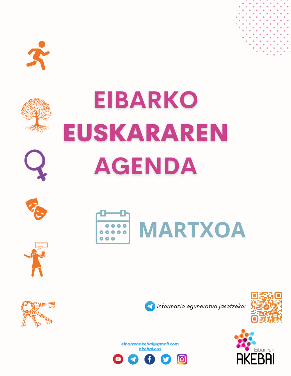 Eibarko euskararen agenda: martxoa Eibarko euskararen agenda: martxoa