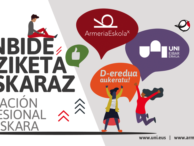 Eibarren, Lanbide Heziketa D ereduan D eredua sustatzek oprestatu duten orriaren irudia