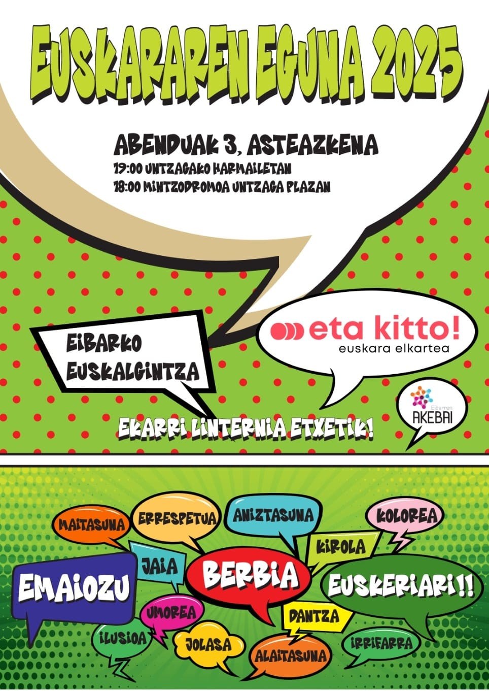 2025eko Euskararen Eguneko kartela