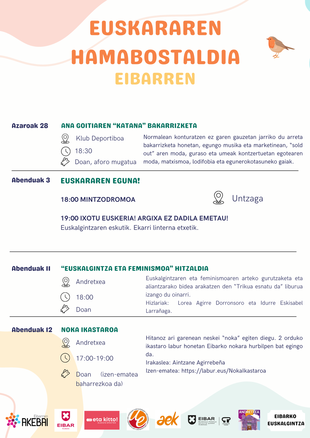 Euskararen Hamabostaldiko egitaraua